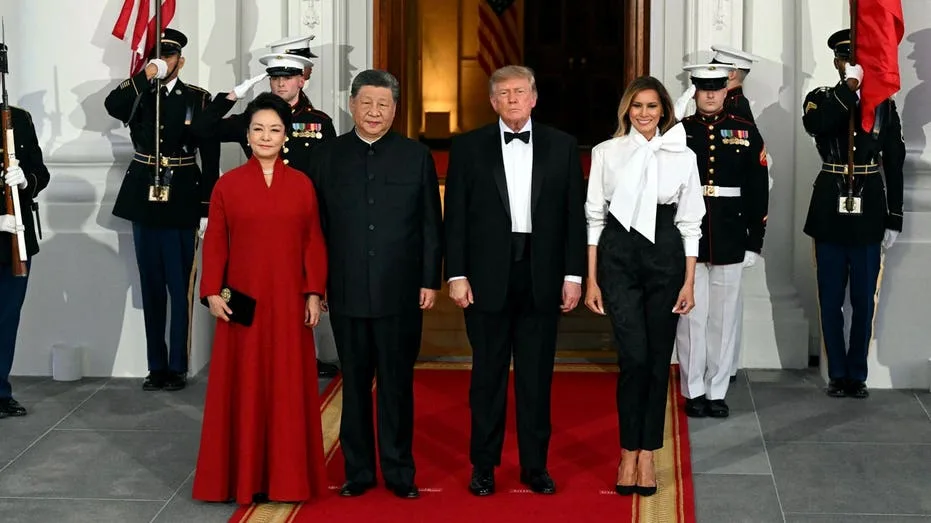 Protesters' Voices Resound Outside White House During State Dinner for Chinese President Xi Jinping